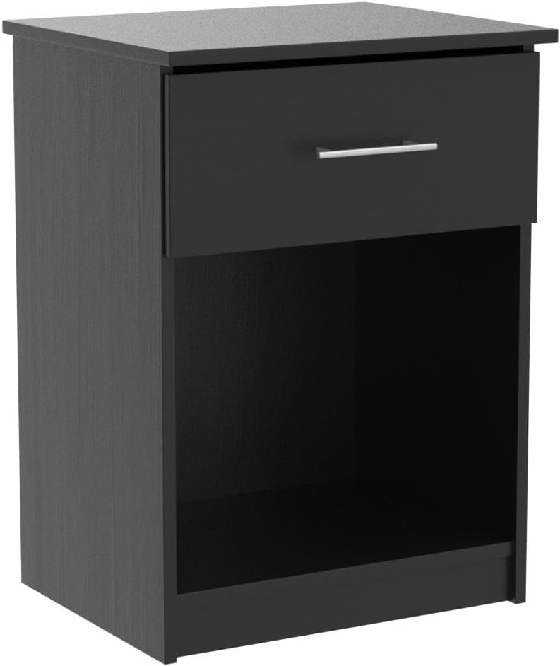 Furinno Tidur Set of 2 Modern Night Stand, Nightstand, Americano