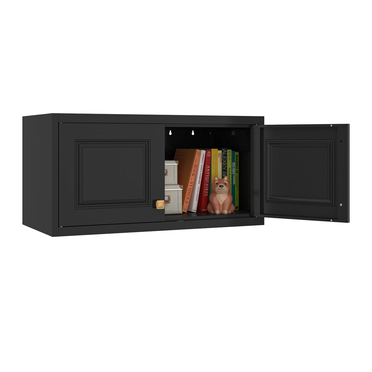 SteeLoong Metal Wardrobe Cabinet,Armoire Wardrobe Closet with Hanging Rod