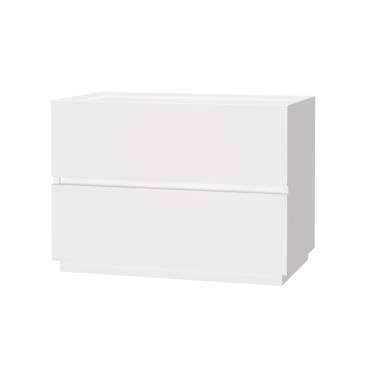 woodtalks 3 Drawer Dresser, Wood Chest Drawers with Storage for Closet, Bedroom, Living Room and Hallway, Drawers Dresser Bedside Nightstand, White