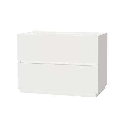 woodtalks 3 Drawer Dresser, Wood Chest Drawers with Storage for Closet, Bedroom, Living Room and Hallway, Drawers Dresser Bedside Nightstand, White