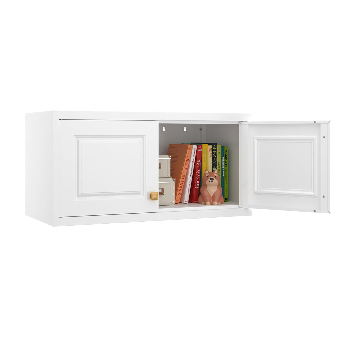 SteeLoong Metal Wardrobe Cabinet,Armoire Wardrobe Closet with Hanging Rod