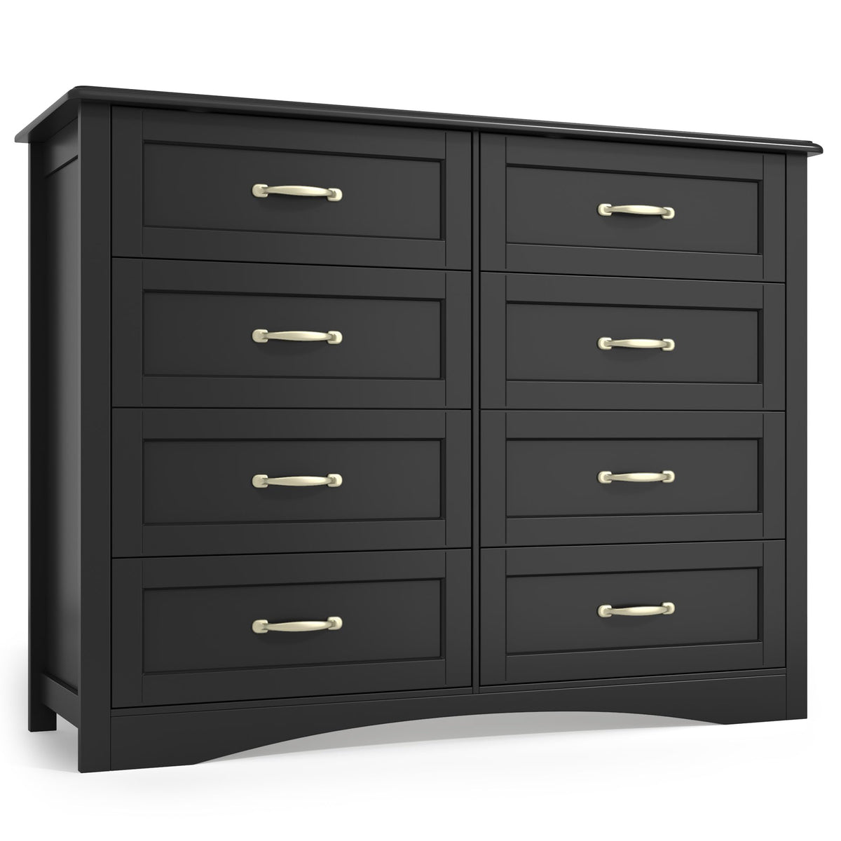 Gizoon 4 Drawer Dresser for Bedroom, Wood Storage Chest, White