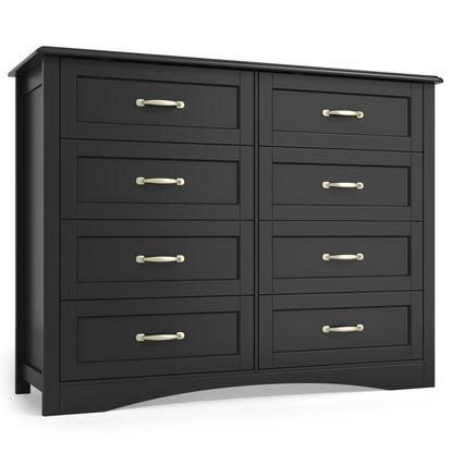 Gizoon 4 Drawer Dresser for Bedroom, Wood Storage Chest, White