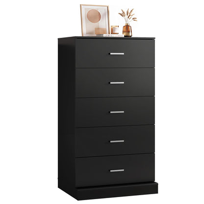 WLIVE 54" Dresser for Bedroom, Wooden 6 Drawer Dresser with Unique Anti-Tip Structure, Modern Chest of Drawers with Metal Handles for Living Room, Hallway, Closet, Home Furniture, Rustic Brown
