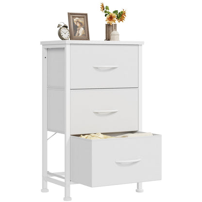 DUMOS Night Stand Small Dresser for Bedroom with 2 Drawers, Bedside Table