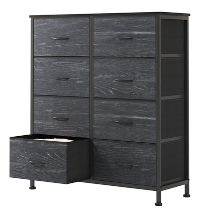 OLIXIS Black Dresser for Bedroom with 7 Fabric Drawers Storage Organizer