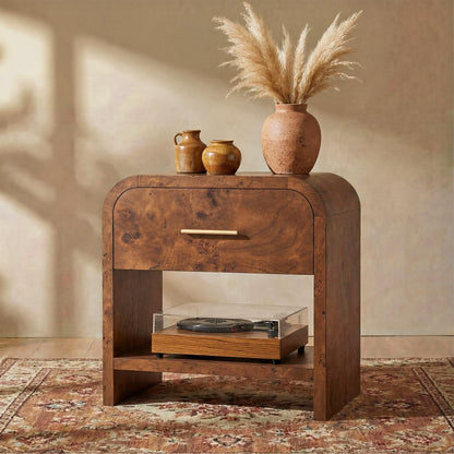 Night Stand Set of 2, 3-Drawer