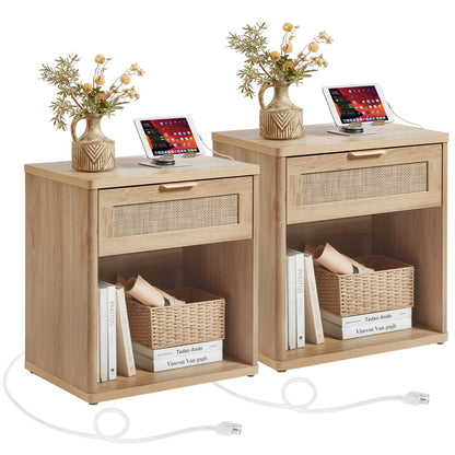LEYAOYAO Rattan Dresser for Bedroom, 41" Tall Chest of Drawers