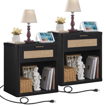LEYAOYAO Rattan Dresser for Bedroom, 41" Tall Chest of Drawers