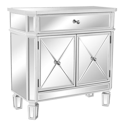 VINGLI Fluted Tall Dresser 5 Drawer, 23.66" W Chest of Drawers, Walnut Wood Dresser for Bedroom Mid Century Modern with Rounded Edge, 23.66" W*15.59" D*44.88" H