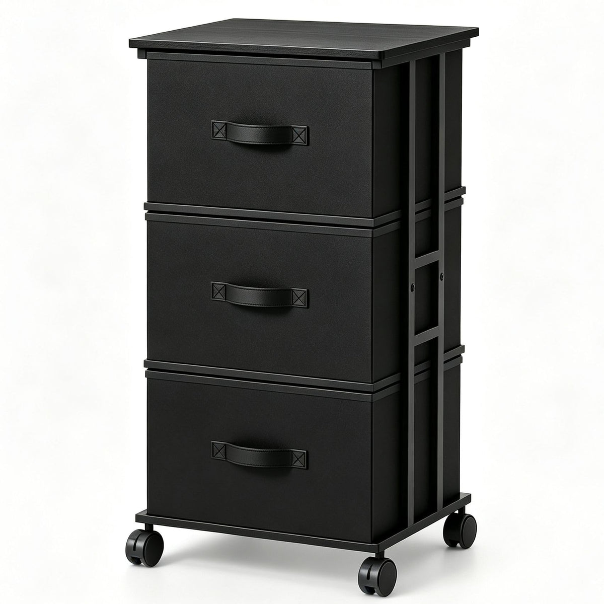 Sweetcrispy Nightstands Set of 2 with 2 Storage Drawer, Small Bedside Table