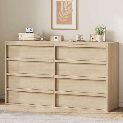 Garvee 9 Drawer Dresser for Bedroom, 59" Wide Modern Dressers & Chest of Drawers with Large Storage, Wooden Dresser Organizer Closet for Living Room, Entryway, Nursery, Walnut