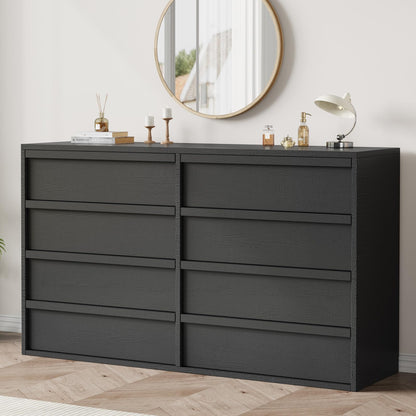 Garvee 9 Drawer Dresser for Bedroom, 59" Wide Modern Dressers & Chest of Drawers with Large Storage, Wooden Dresser Organizer Closet for Living Room, Entryway, Nursery, Walnut