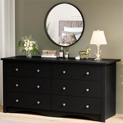 YESHOMY White Dresser for Bedroom with 6 Drawer, 47.2" Organizer Drawers