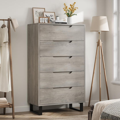 Garvee 5 Dresser for Bedroom, 50.5" Vertical Dresser Drawer with Storage