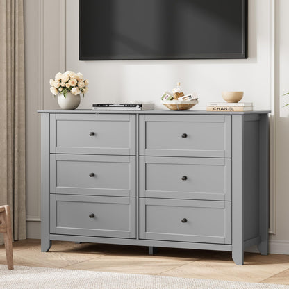 Garvee 5 Drawer Dresser for Bedroom, Modern Tall Chest of Drawers with Metal Knobs, Wooden Clothes Storage Organizer for Closet, Nursery, Living Room, Apartment, Green