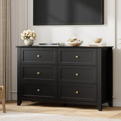 Garvee 5 Drawer Dresser for Bedroom, Modern Tall Chest of Drawers with Metal Knobs, Wooden Clothes Storage Organizer for Closet, Nursery, Living Room, Apartment, Green