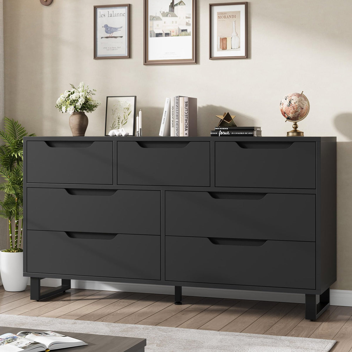 Garvee 5 Dresser for Bedroom, 50.5" Vertical Dresser Drawer with Storage