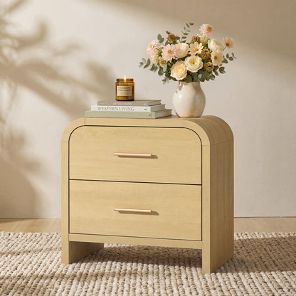 Night Stand Set of 2, 3-Drawer