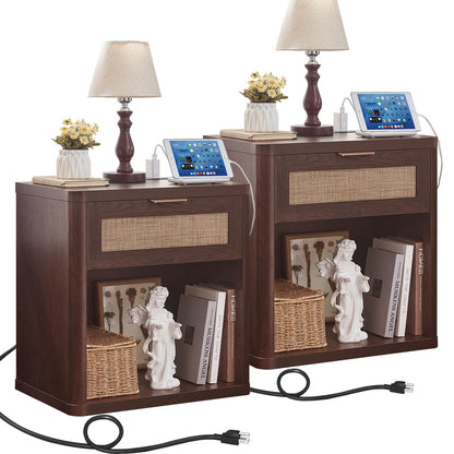 LEYAOYAO Rattan Dresser for Bedroom, 41" Tall Chest of Drawers