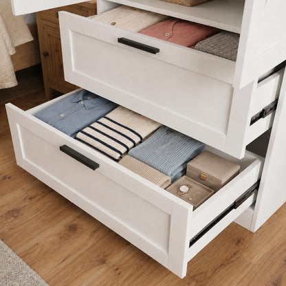 70.9Inch Almirah for Clothes,2-Door Wardrobe Closet with 2 Drawers