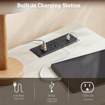 9 Drawer Dresser for Bedroom, 63” Chest of Drawers with Charging Station