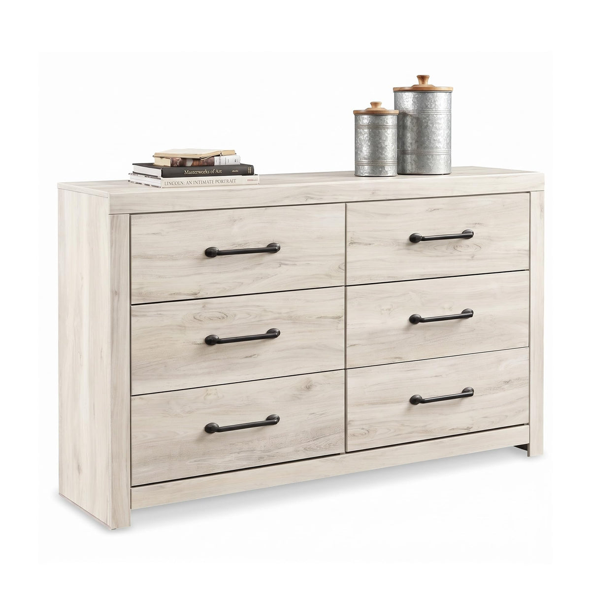 Signature Design by Ashley Rustic 6 Drawer Bedroom Dresser, Drystan