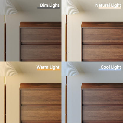 HOUROM Walnut Dresser for Bedroom, 59in Modern 9 Drawer Chest of Drawers