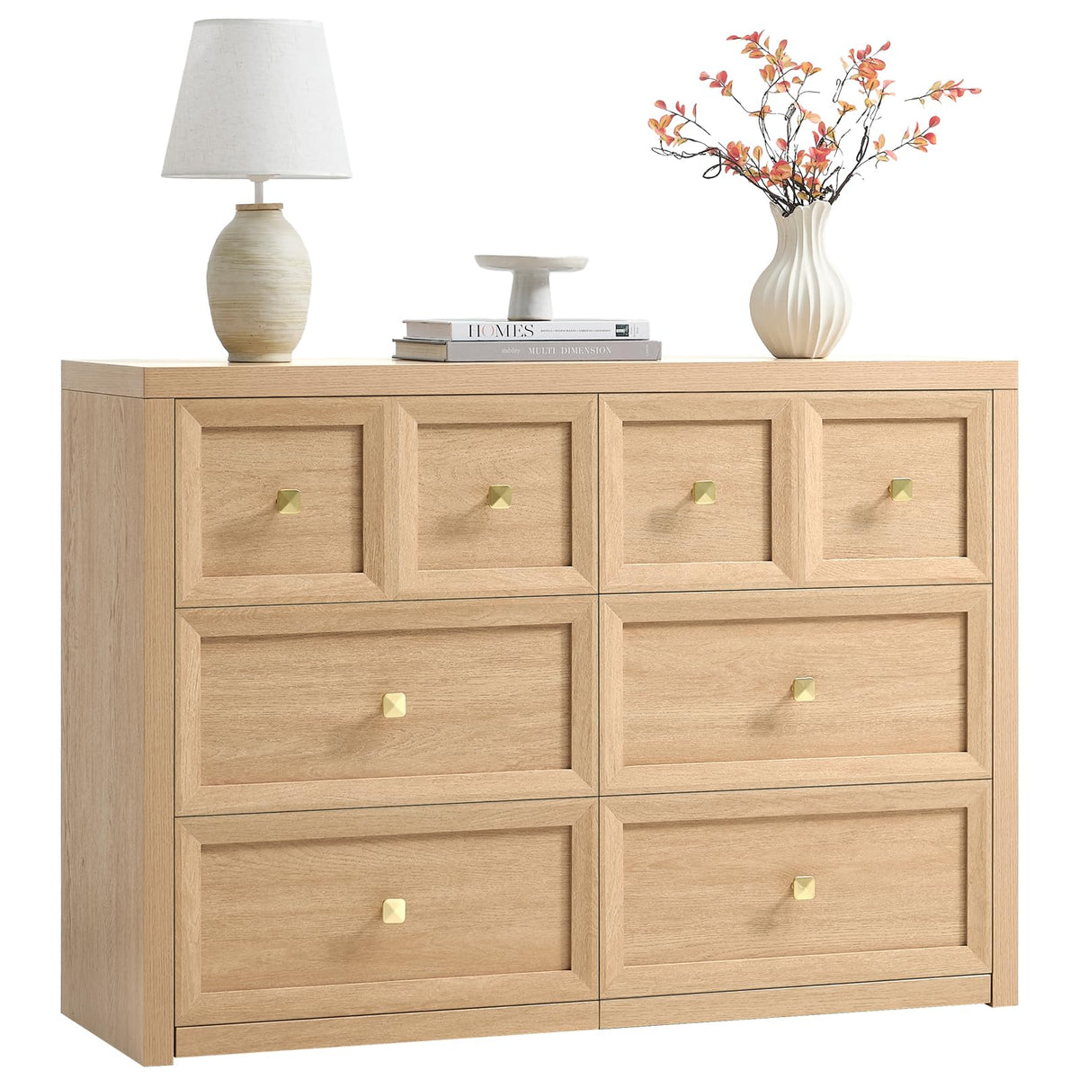 Night Stand Large W/Charging Station, 30.7" W Oversized Nightstands Tall Bedside Table with 3 Drawers, Accent End Table W/Large Storage, Modern Wood End Table for Bedroom, Office