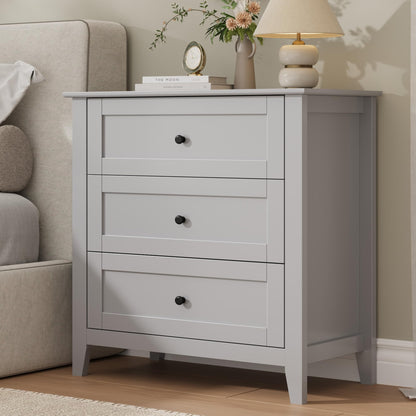 Garvee 5 Drawer Dresser for Bedroom, Modern Tall Chest of Drawers with Metal Knobs, Wooden Clothes Storage Organizer for Closet, Nursery, Living Room, Apartment, Green