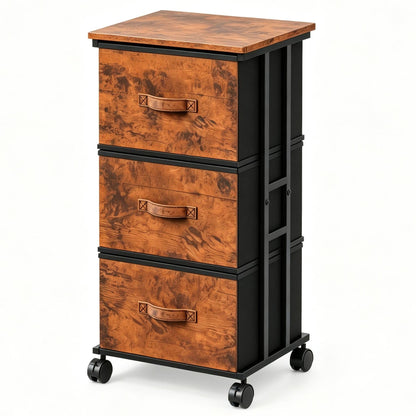 Sweetcrispy Nightstands Set of 2 with 2 Storage Drawer, Small Bedside Table