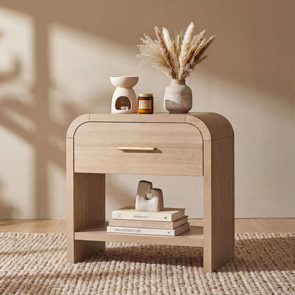 Night Stand Set of 2, 3-Drawer