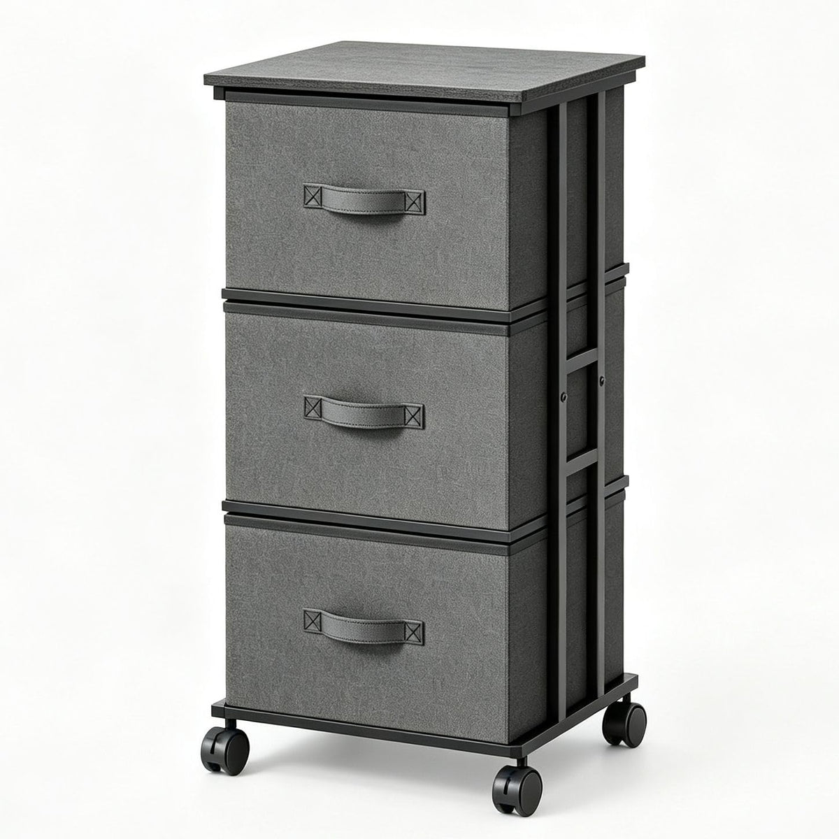 Sweetcrispy Nightstands Set of 2 with 2 Storage Drawer, Small Bedside Table