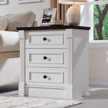 Aitjunz Farmhouse 46" Tall 5 Drawers Dresser for Bedroom, Antique White