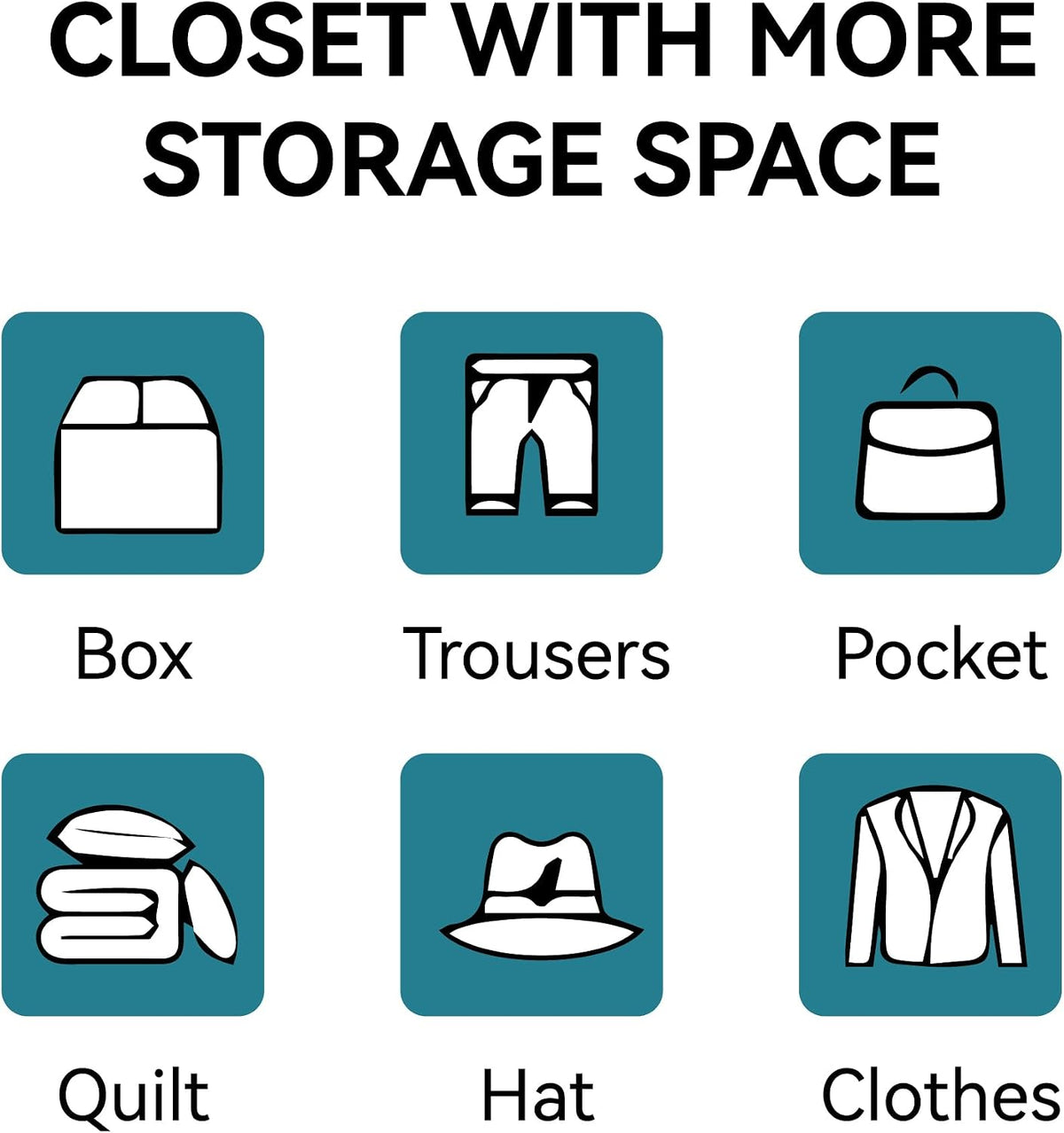 COFaR Armoire Wardrobe Closet, 71" Convertible 2-in-1 Metal Cabinet with Adjustable Rod & Shelves, Freestanding Hanging & Storage Organizer (Peacock Blue)