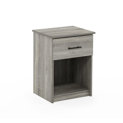 Furinno Tidur Set of 2 Modern Night Stand, Nightstand, Americano