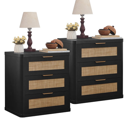 LEYAOYAO Rattan Dresser for Bedroom, 41" Tall Chest of Drawers