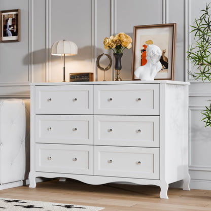 VINGLI Fluted Tall Dresser 5 Drawer, 23.66" W Chest of Drawers, Walnut Wood Dresser for Bedroom Mid Century Modern with Rounded Edge, 23.66" W*15.59" D*44.88" H
