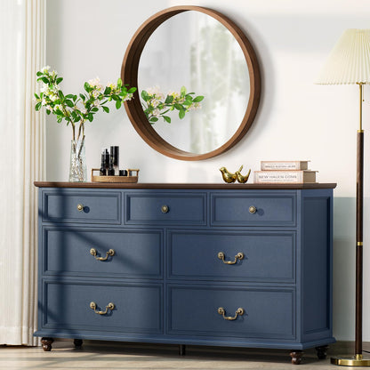 Joaxswe 24" Wide Farmhouse Night Stand Set of 2,Large End Table with 3 Drawers & Metal Handle,Wood Dresser for Bedroom,Bed Side Table Chest of Drawers Cabinet,Natural Nightstand for Living Room,Closet