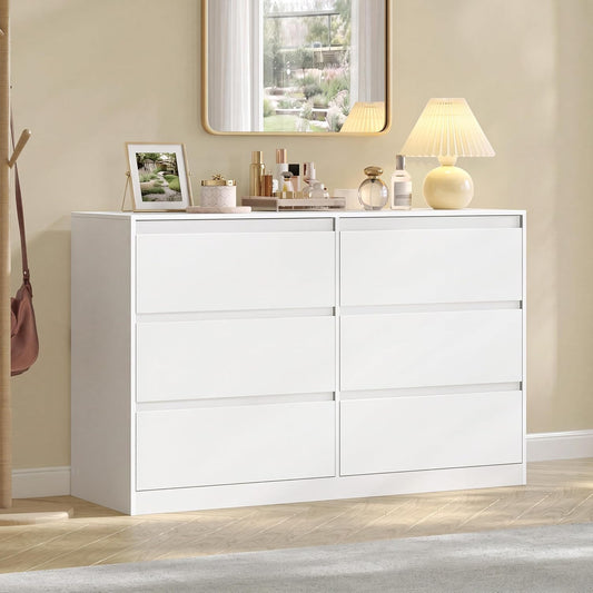 VASAGLE Modern 6-Drawer Dresser, Clothes Storage Cabinet