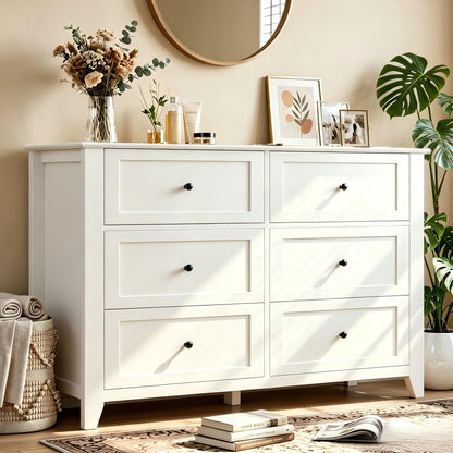 Garvee Grey 7-Drawer Dresser for Bedroom, 54" Entryway Storage Organizer