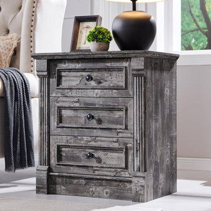 Aitjunz Farmhouse 46" Tall 5 Drawers Dresser for Bedroom, Antique White