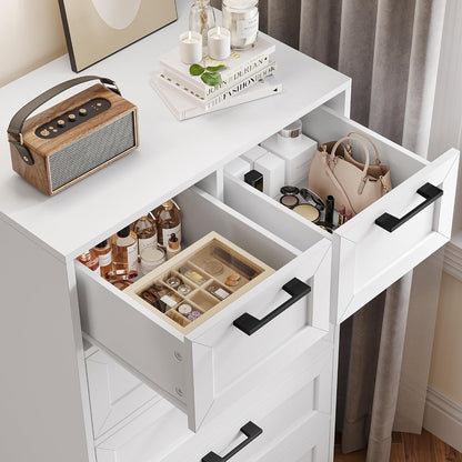 BOTLOG Tall White Dresser with 6 Drawers