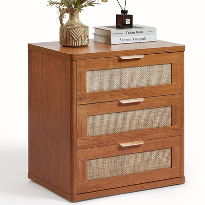 LEYAOYAO Rattan Dresser for Bedroom, 41" Tall Chest of Drawers