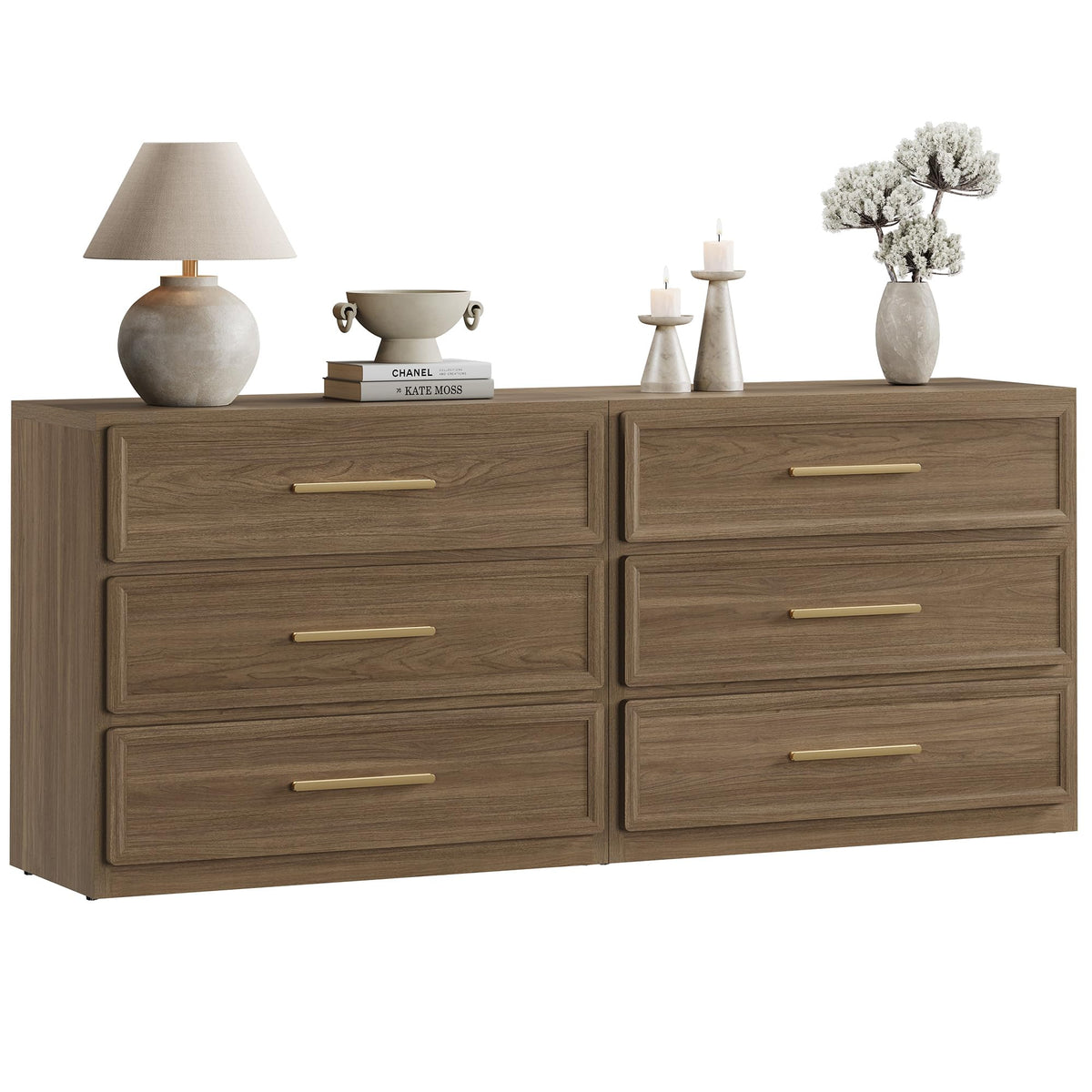 SICOTAS Oversized Night Stand Set 2 for Bedroom 31.3" Bedside Table