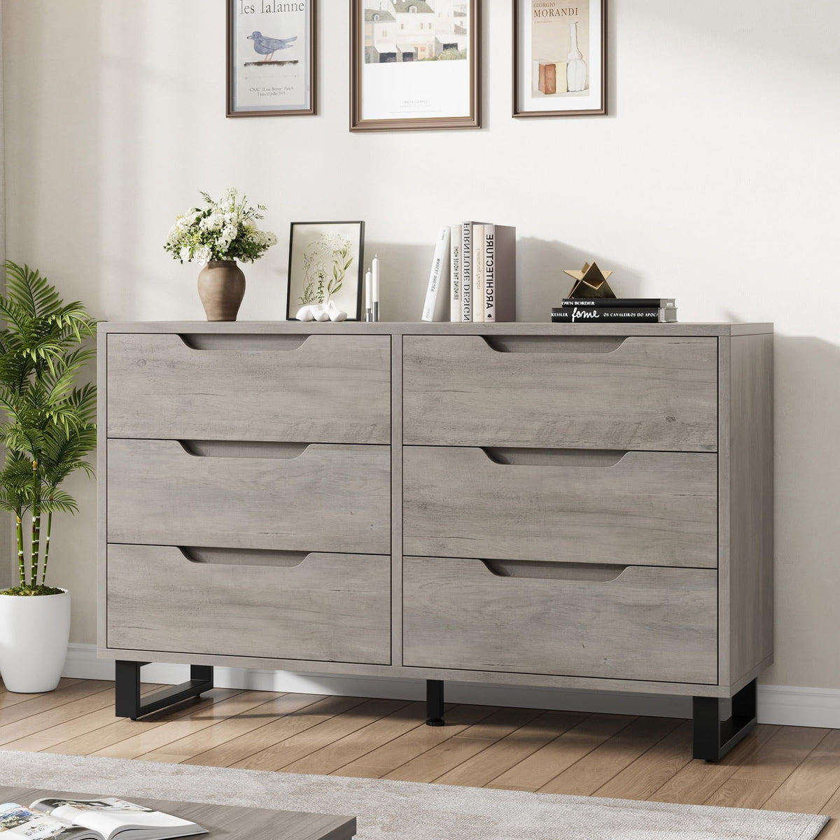 Garvee 5 Dresser for Bedroom, 50.5" Vertical Dresser Drawer with Storage
