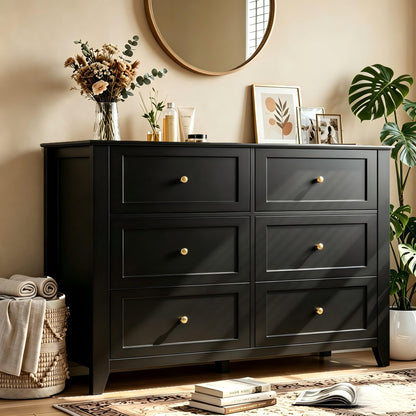 Garvee Grey 7-Drawer Dresser for Bedroom, 54" Entryway Storage Organizer