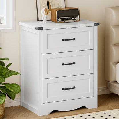 BORNOON 6-Drawer Dresser for Bedroom, Modern Wooden Chest of Drawers with Metal Handles, Anti-Tipping Design, Sturdy and Stable Storage Organizer for Living Room, Entryway, Home Office