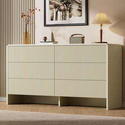 Furniway Black 5 Drawer Dresser for Bedroom, Curved Tall Dresser with Push-to-Open Design, Chest of Drawers for Bedroom, Living Room, Hallway, 15.7”D x 32”W x 47.2”H