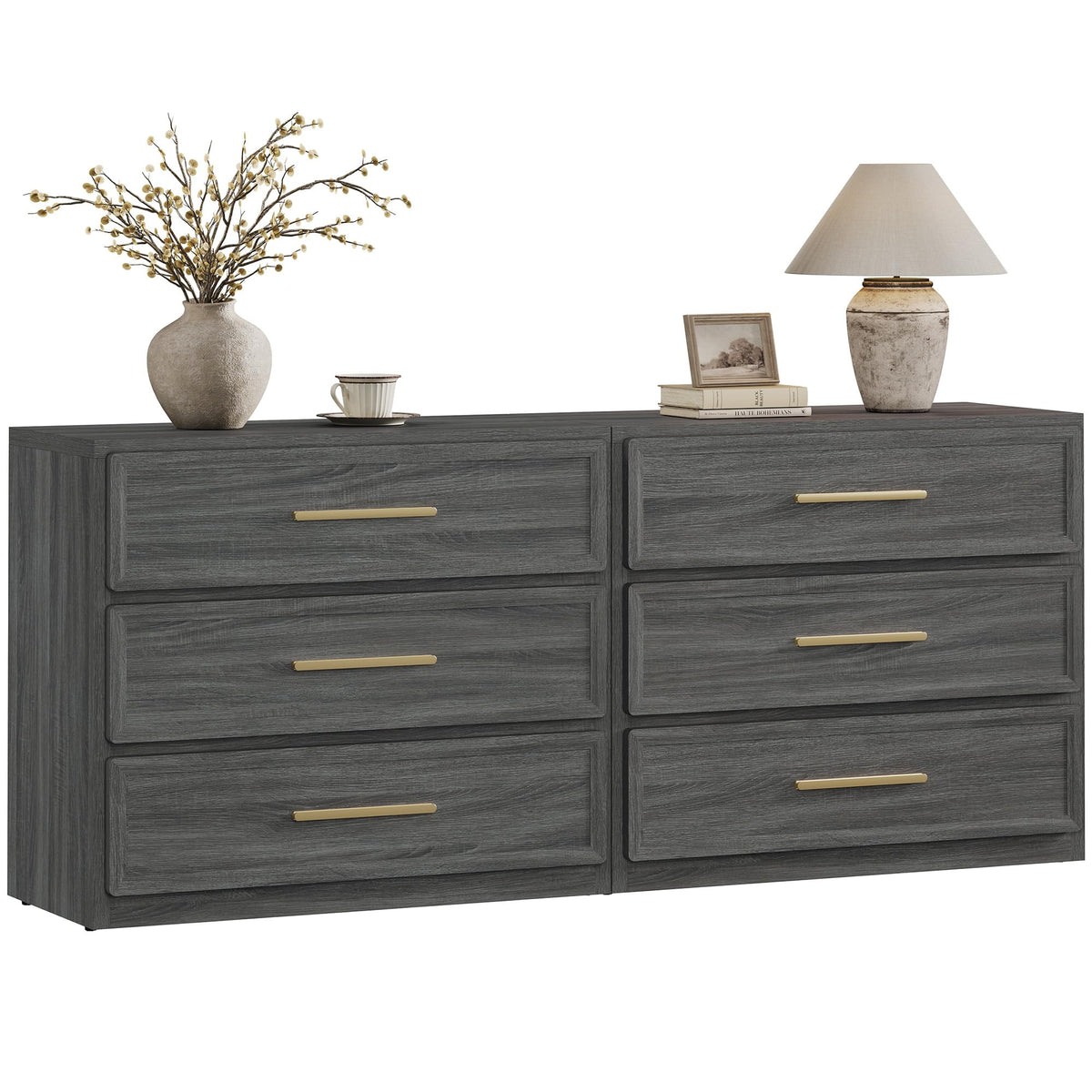 SICOTAS Oversized Night Stand Set 2 for Bedroom 31.3" Bedside Table